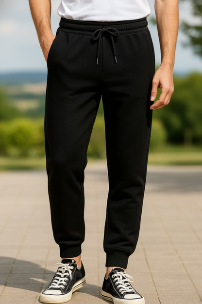 Kleeves Classic 100% Cotton Black Joggers