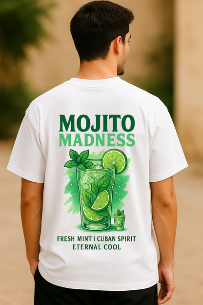 Oversized unisex white streetwear tshirt India