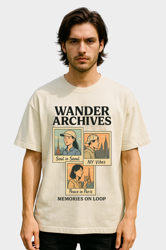 Wander Archives Oversized 100% Cotton 240 GSM T-Shirt