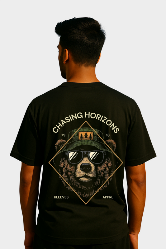 Chasing Horizons Oversized 100% Cotton 240 GSM T-Shirt