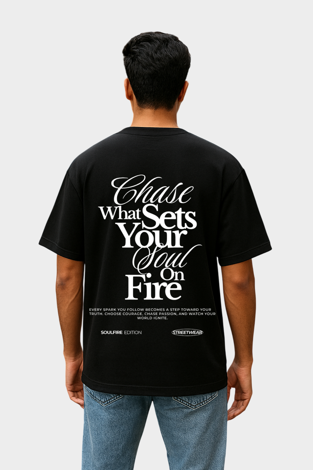 Soul-Fire Oversized 100% Cotton 240 GSM T-Shirt