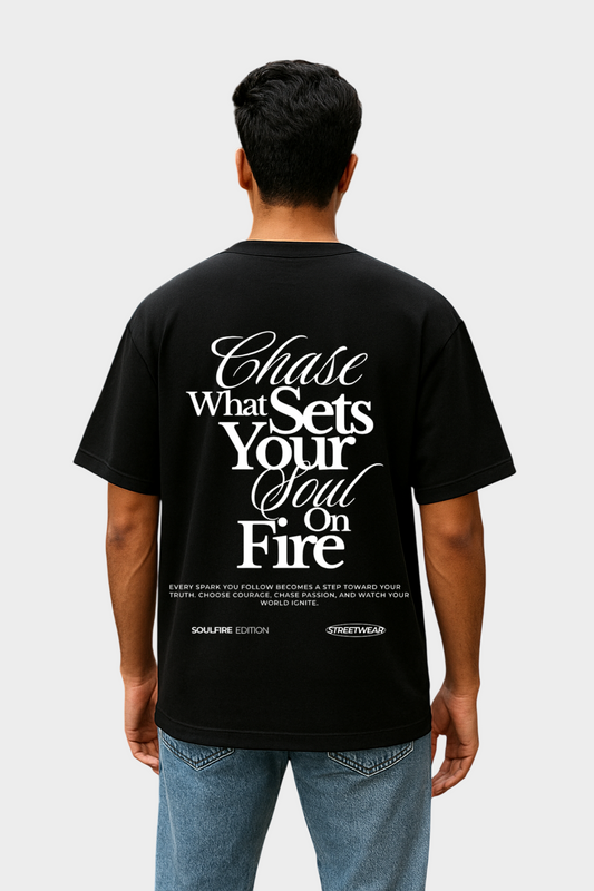 Soul-Fire Oversized 100% Cotton 240 GSM T-Shirt