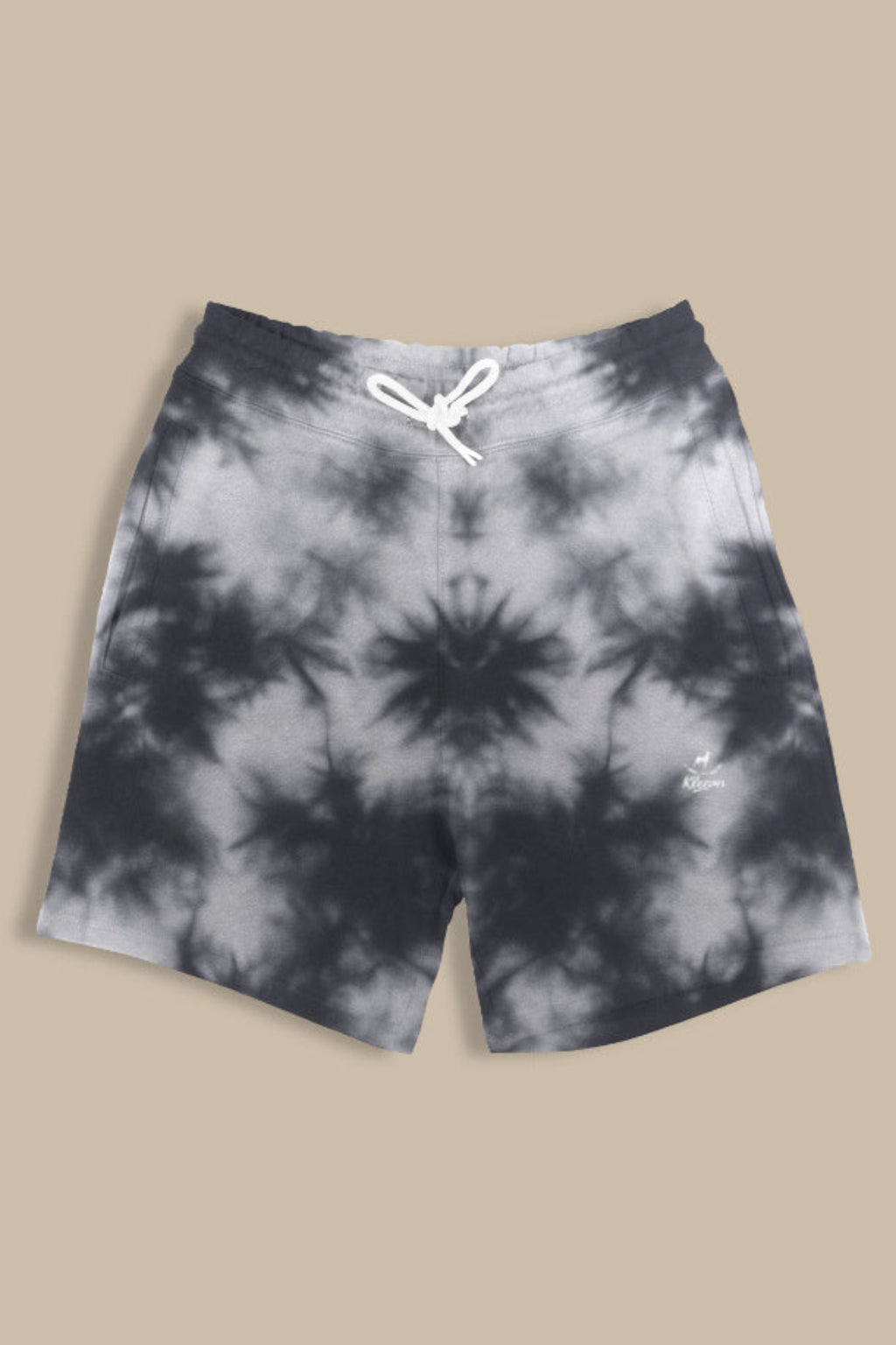 Regular tie dye white black shorts- streetwear shorts India