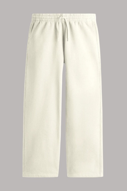 Kleeves Classic Terry Fabric Off-White Sweatpants