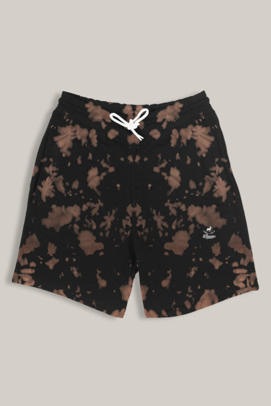 Regular tie dye brown black shorts- streetwear shorts India