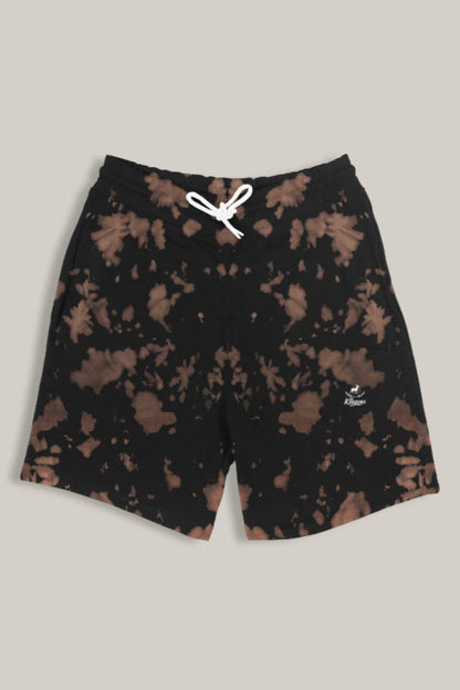 Regular tie dye brown black shorts- streetwear shorts India