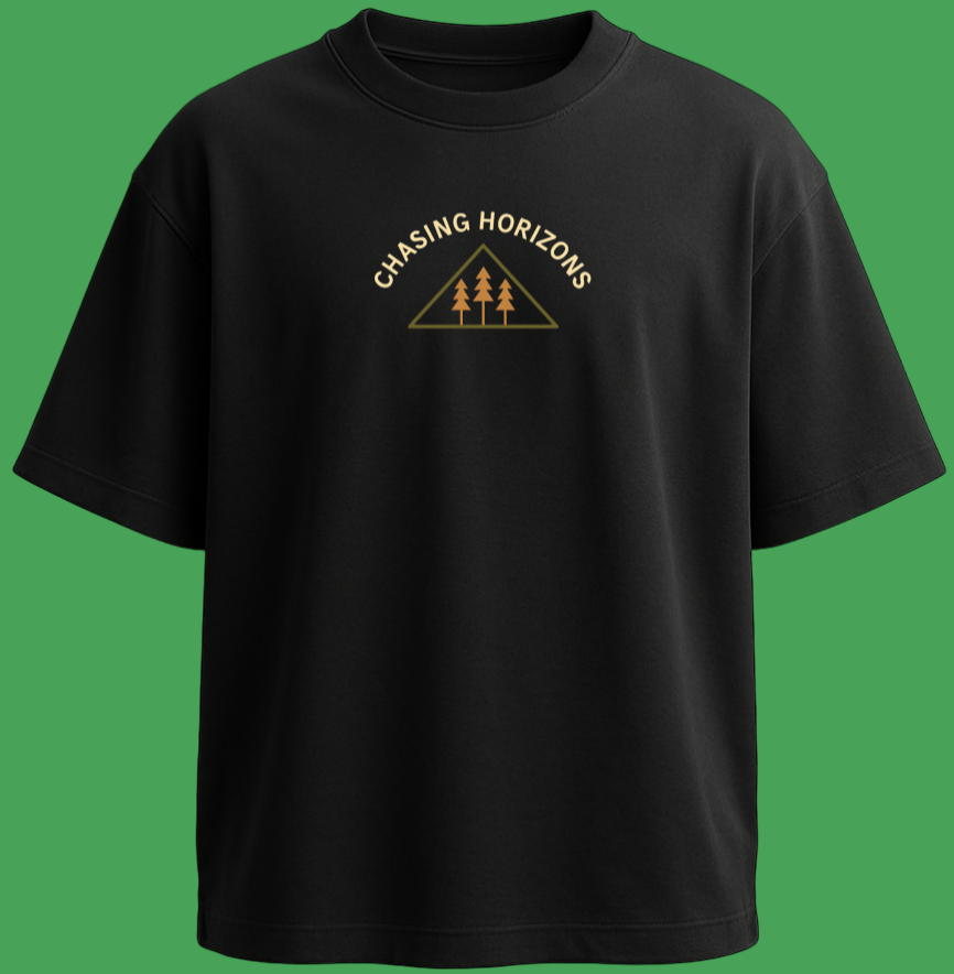 Oversized unisex black streetwear tshirt India