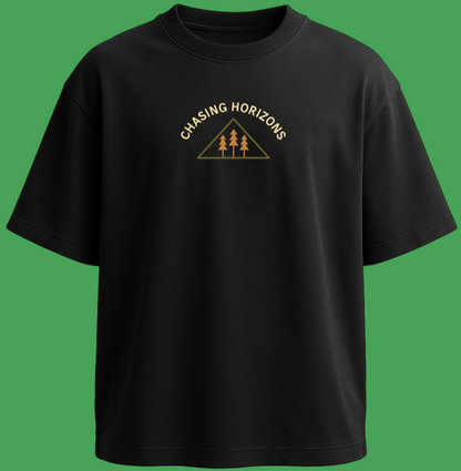 Oversized unisex black streetwear tshirt India