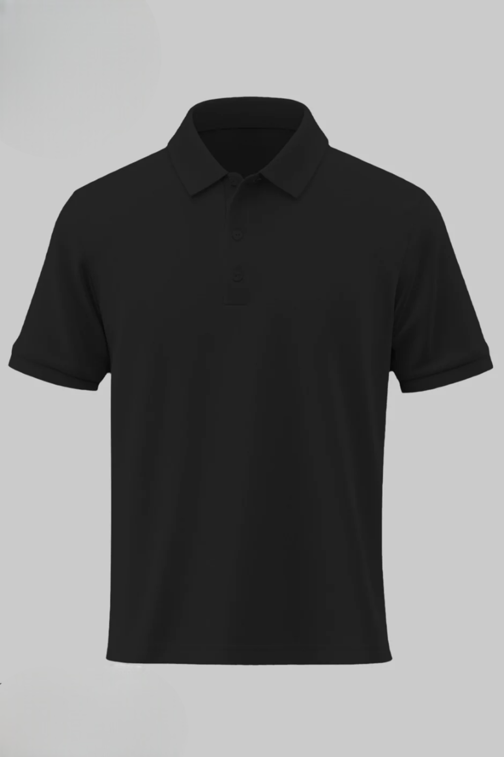 Men's Black 100% Cotton 220 GSM Polo Tshirt