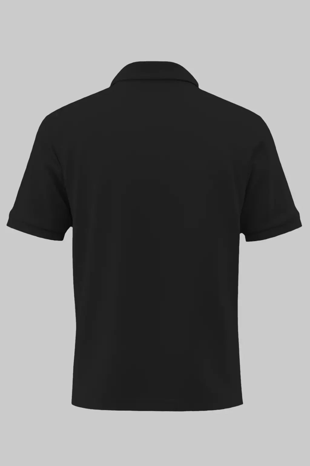 Men's Black 100% Cotton 220 GSM Polo Tshirt