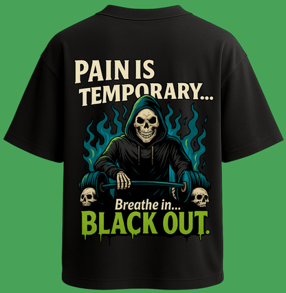 Oversized unisex black streetwear tshirt India