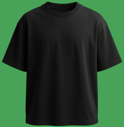 Oversized unisex black streetwear tshirt India