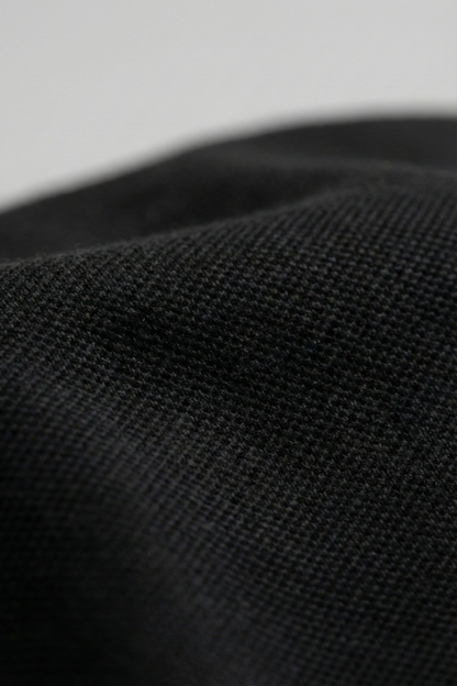 Men's Black 100% Cotton Polo T-shirt