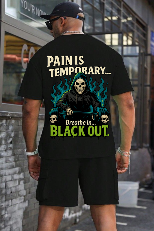 Oversized unisex black streetwear tshirt India