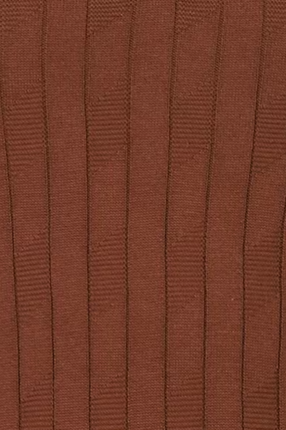 Rustline Zip Brown Polo T-Shirt- 100% Cotton