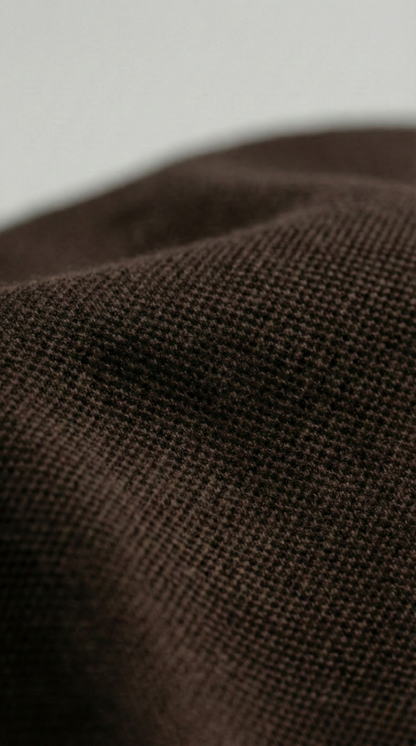 Men's Coffee Brown 100% Cotton Polo T-shirt