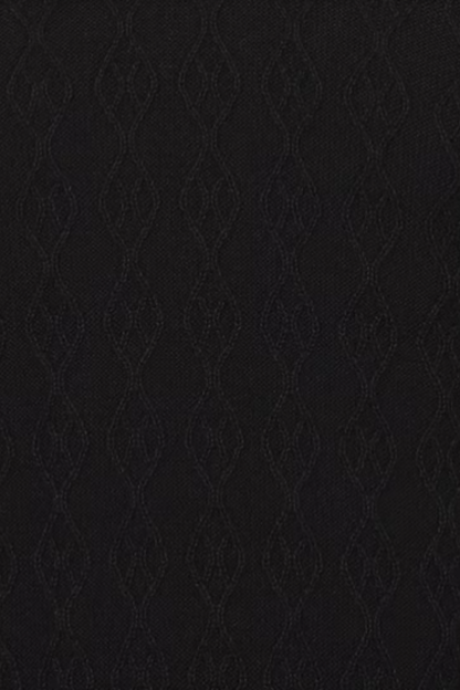 Midnight Black Texture Polo T-Shirt- 100% Cotton