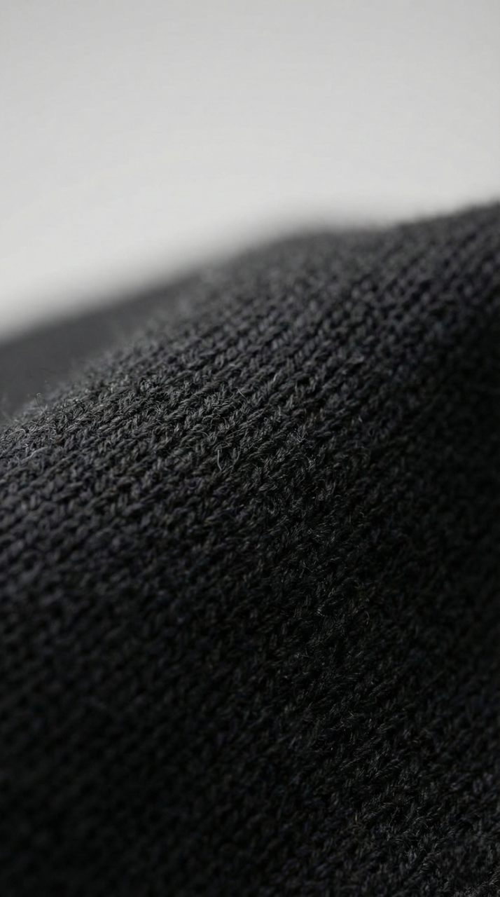 Kleeves Classic 100% Cotton Black Varsity Jacket
