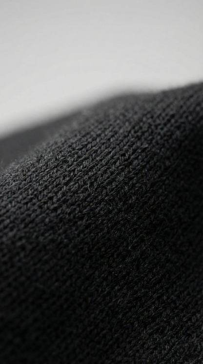Kleeves Classic 100% Cotton Black Varsity Jacket