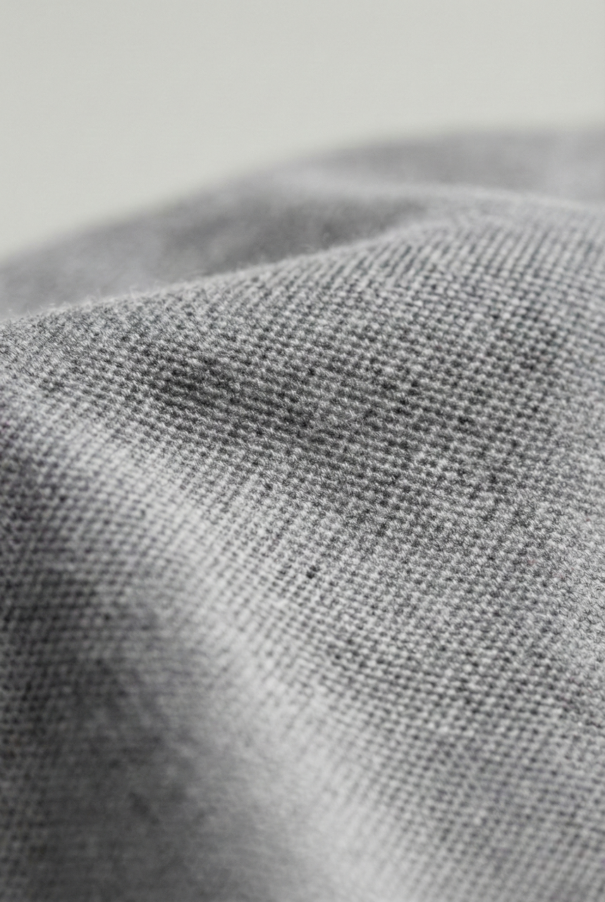 Men's Grey Melange 100% Cotton Polo T-shirt