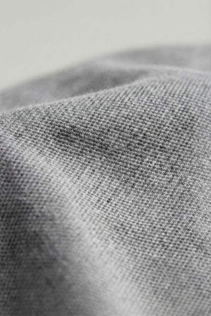 Men's Grey Melange 100% Cotton Polo T-shirt