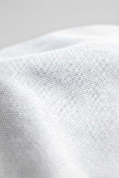 Men's White 100% Cotton Polo T-shirt