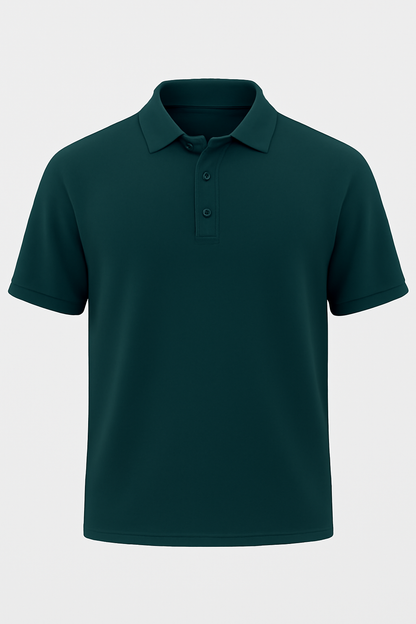 Men's Blue 100% Cotton 220 GSM Polo Tshirt