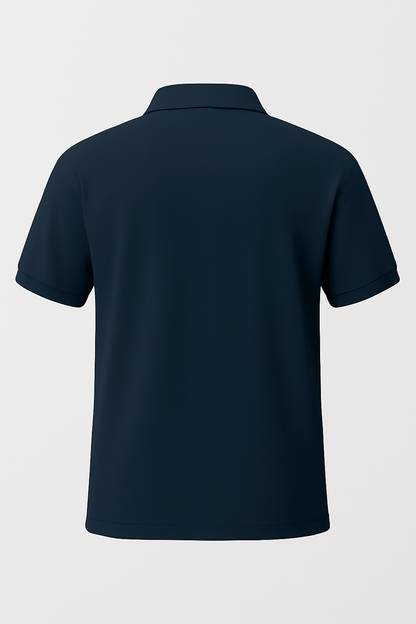 Men's Navy Blue 100% Cotton 220 GSM Polo Tshirt