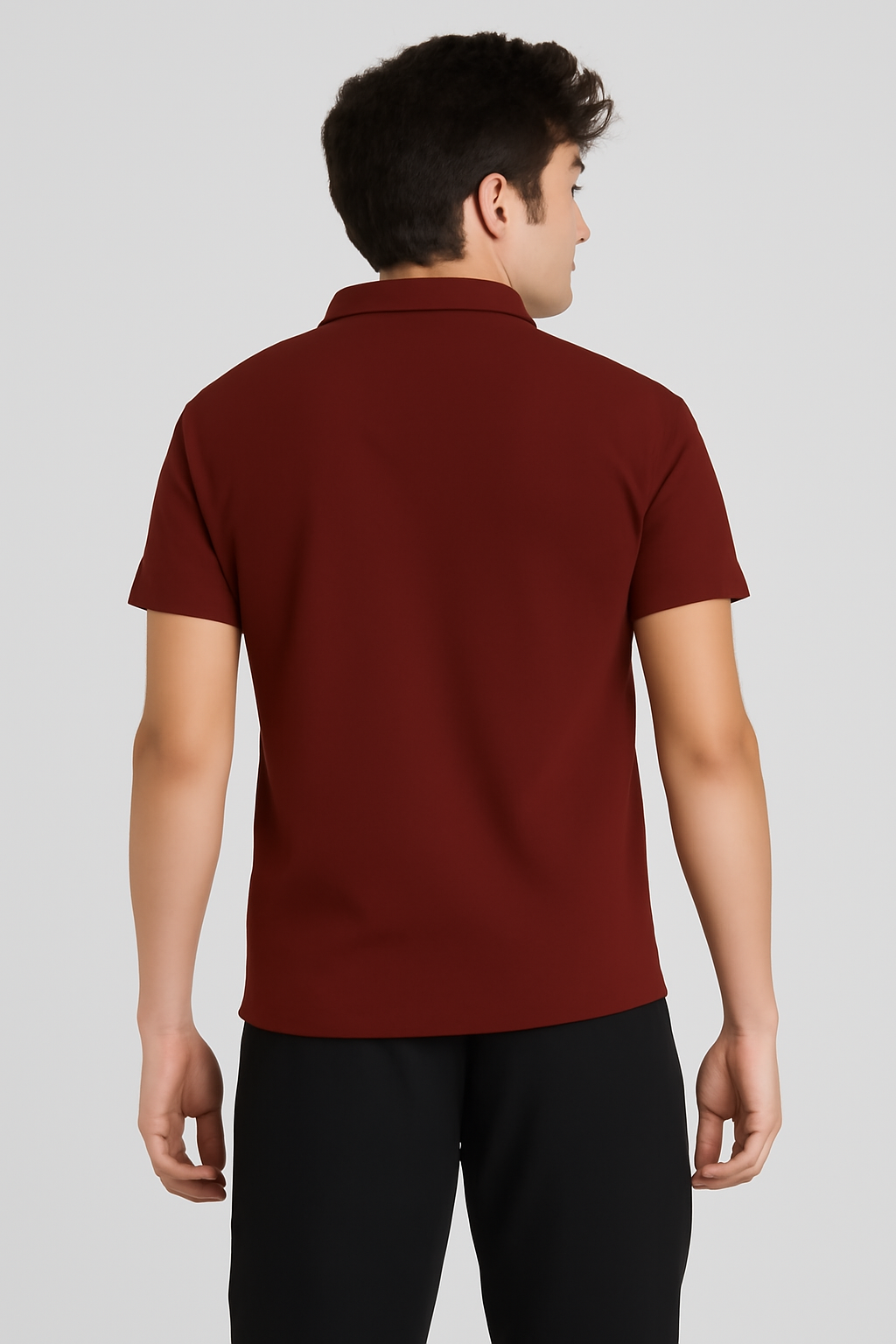 Men's Red 100% Cotton 220 GSM Polo Tshirt