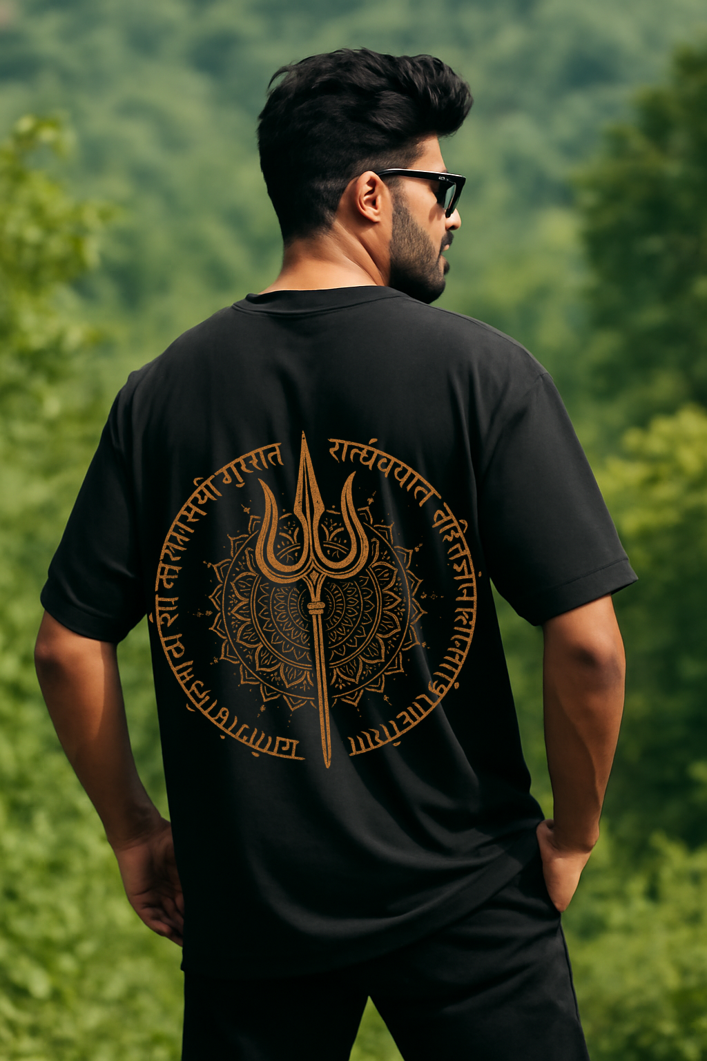 Oversized unisex black streetwear tshirt India