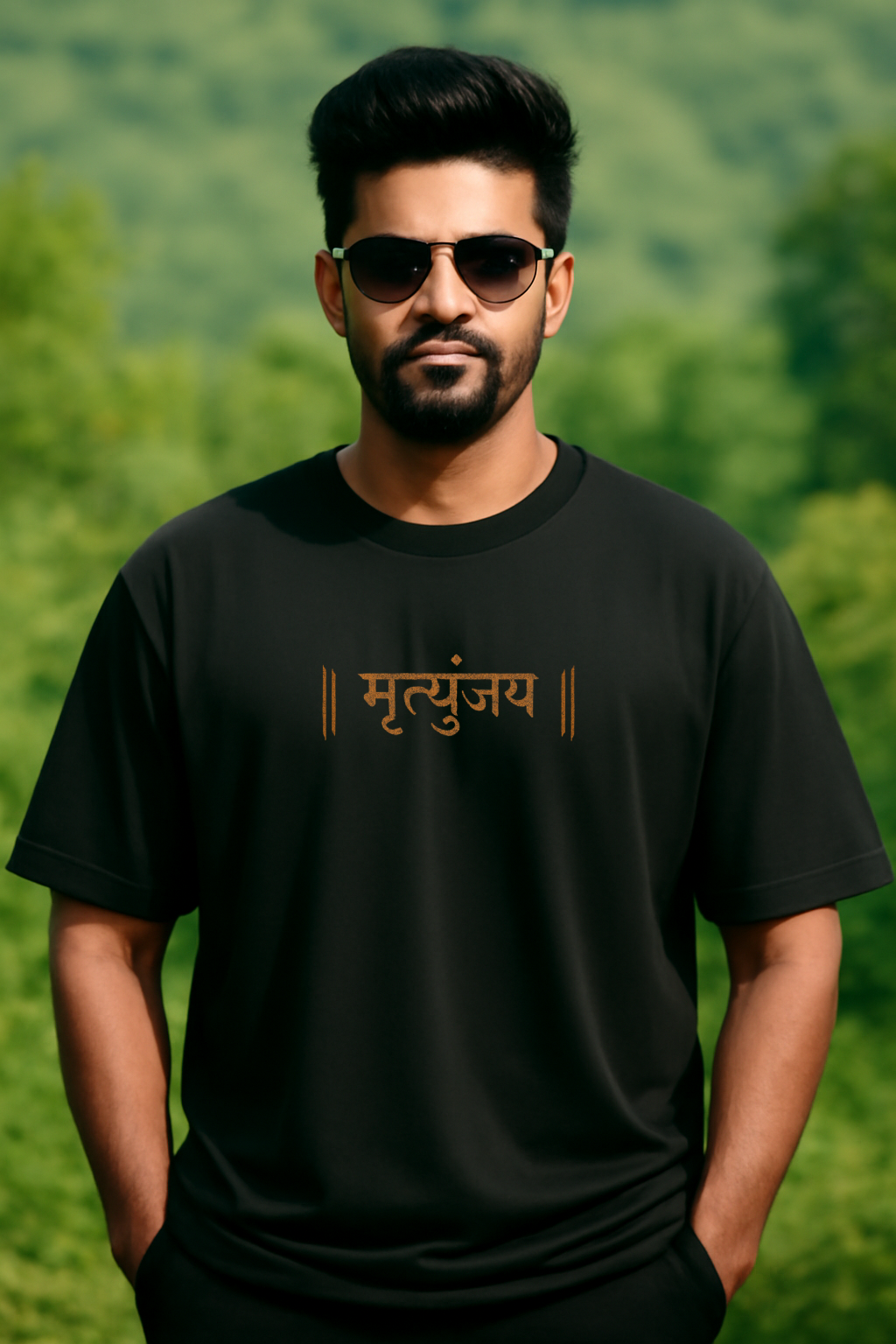 Oversized unisex black streetwear tshirt India