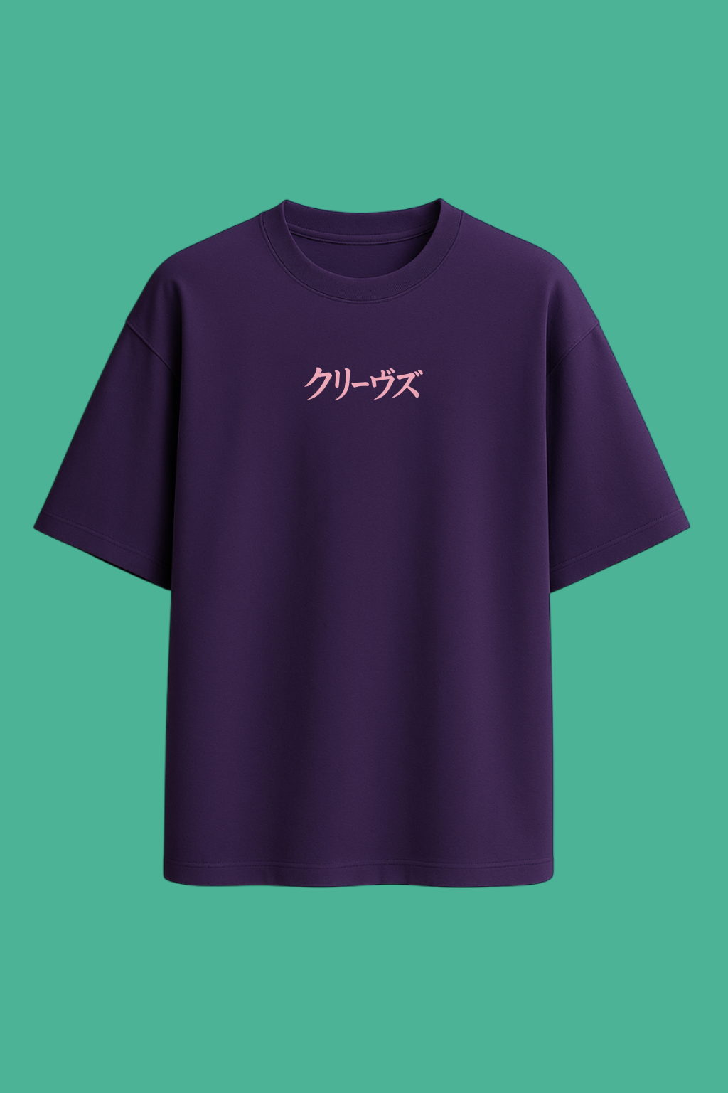 Oversized unisex purple streetwear tshirt India