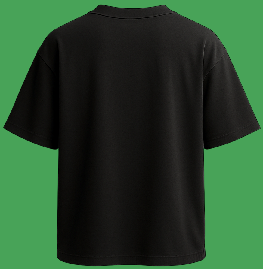 Oversized unisex black streetwear tshirt India