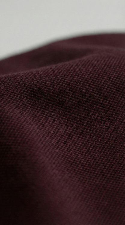 Men's Maroon 100% Cotton Polo T-shirt
