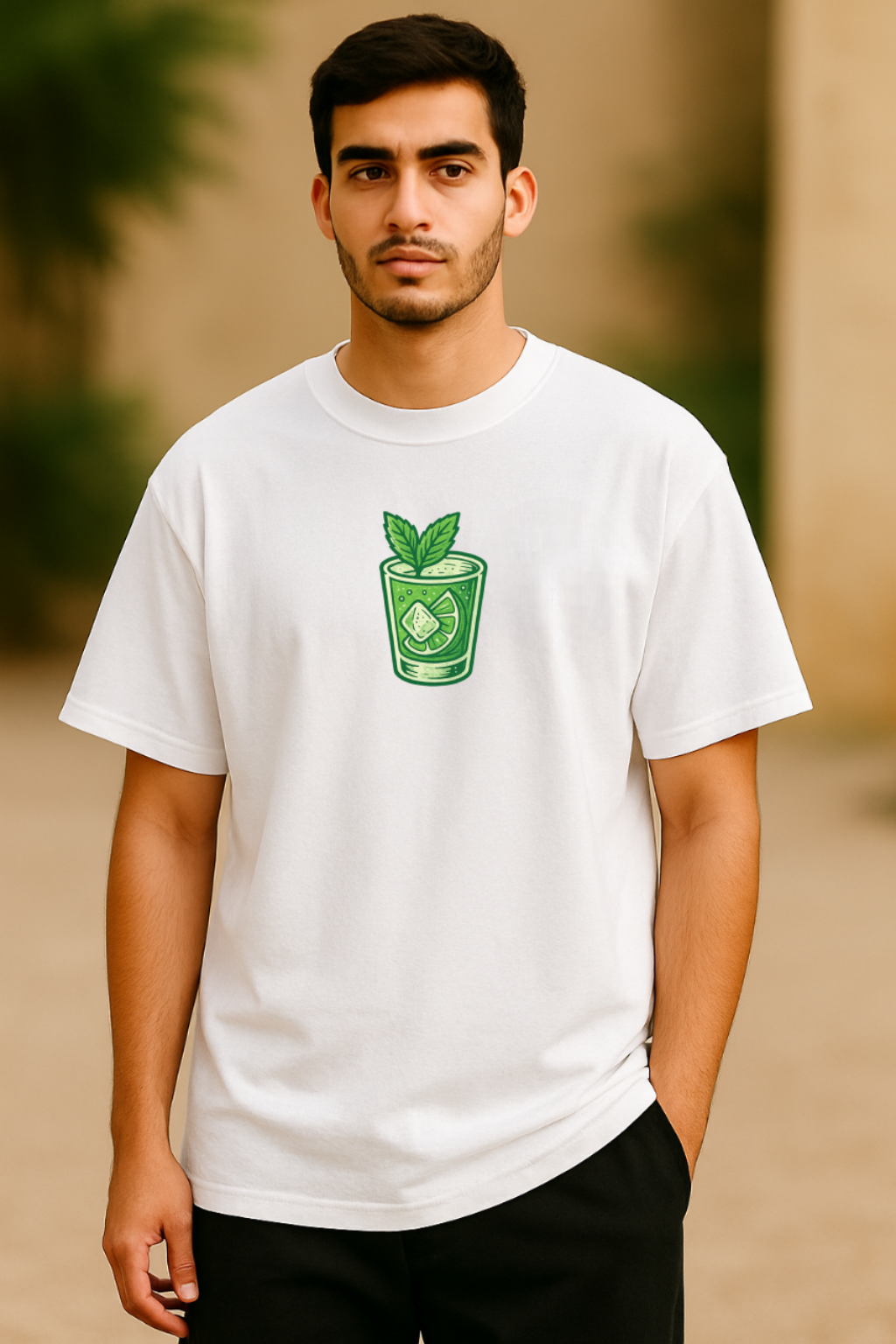 Oversized unisex white streetwear tshirt India