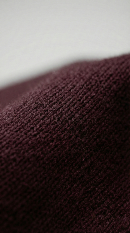 Kleeves Classic 100% Cotton Maroon Varsity Jacket