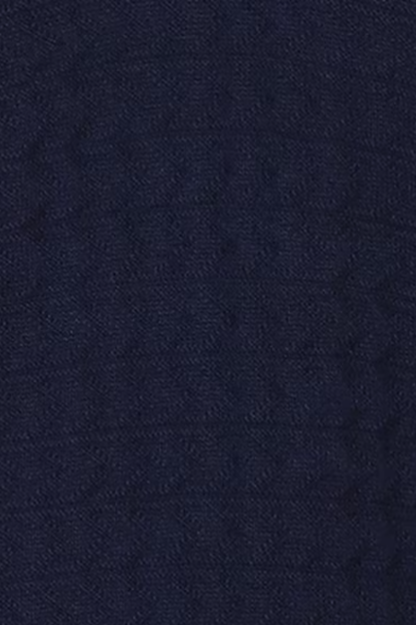 Midnight Weave Navy Blue Polo T-Shirt- 100% Cotton