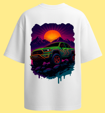 Oversized unisex white streetwear tshirt India