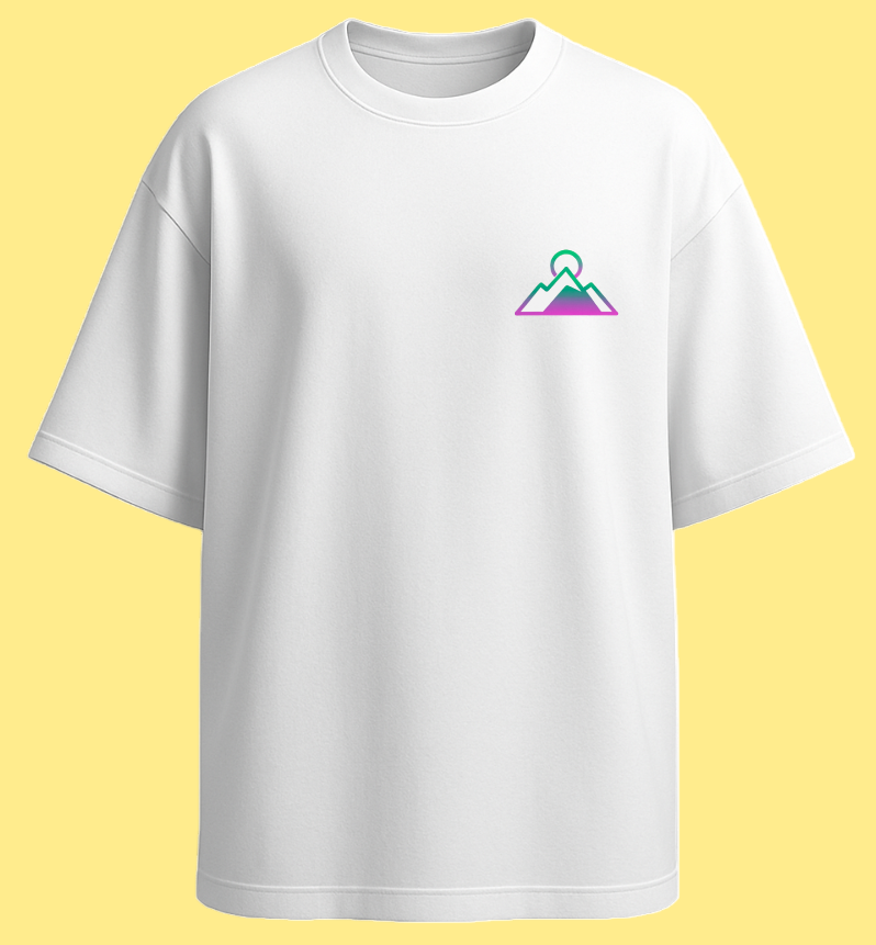 Oversized unisex white streetwear tshirt India