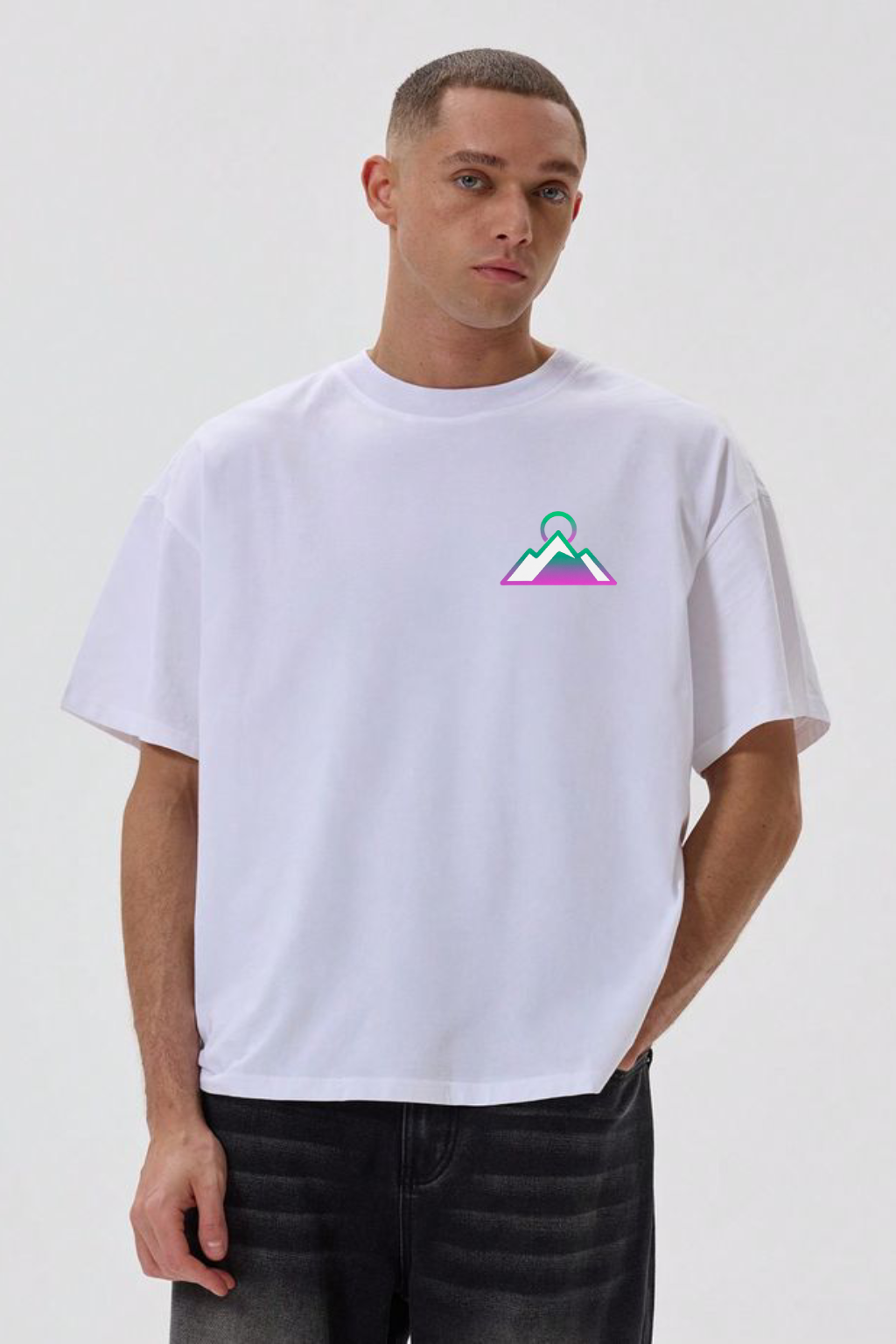 Oversized unisex white streetwear tshirt India