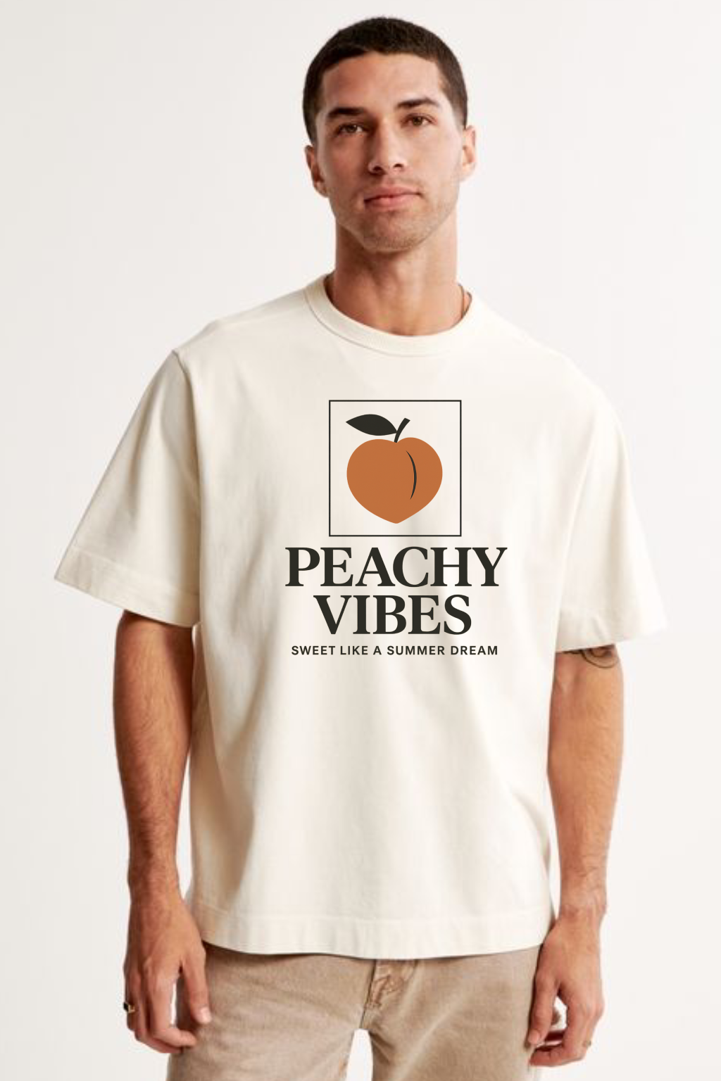 Oversized unisex off white streetwear tshirt India