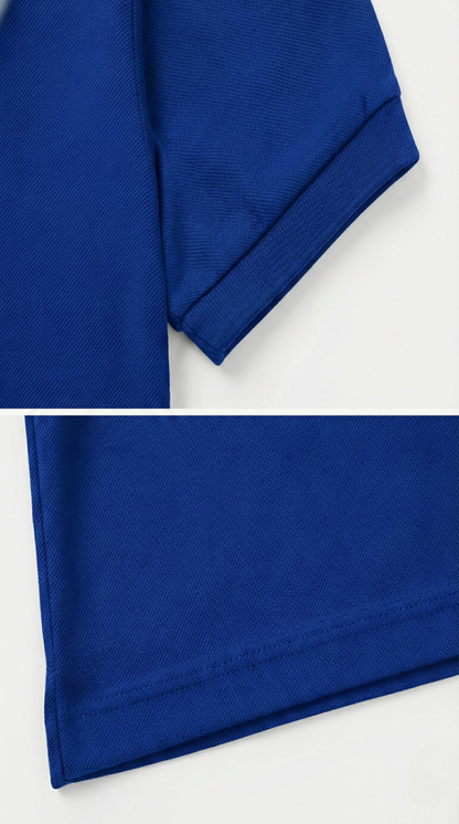 Men's Royal Blue 100% Cotton Polo T-shirt