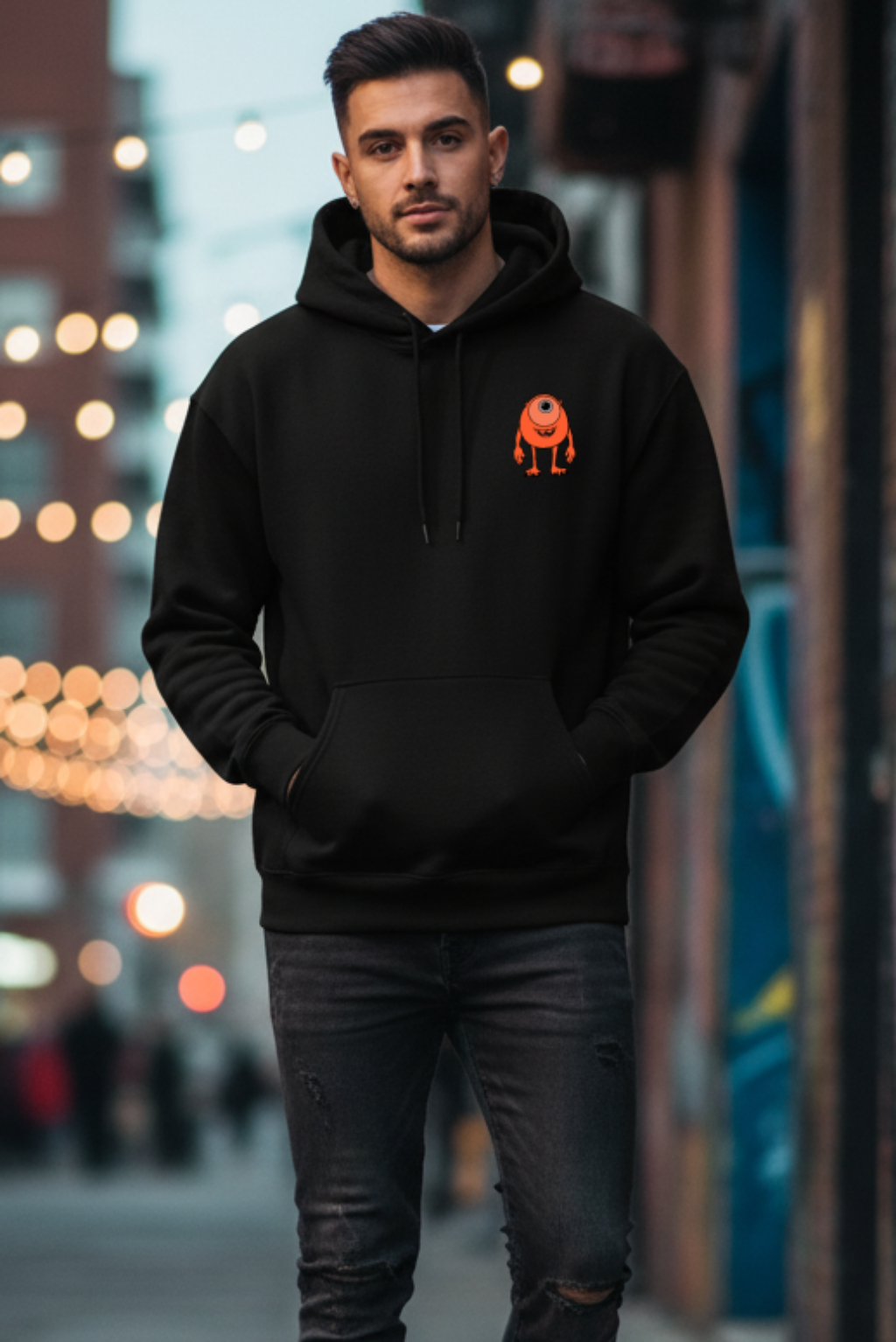 Be Weird! Who Cares! 100% cotton 300 GSM Black Hoodie