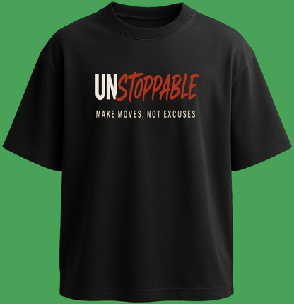 Oversized unisex black streetwear tshirt India