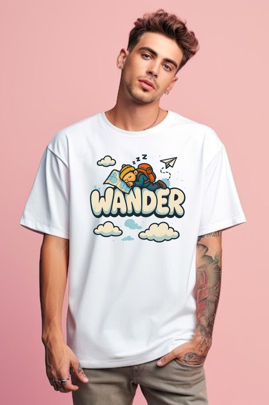 Oversized unisex white streetwear tshirt India