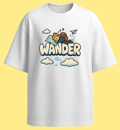 Oversized unisex white streetwear tshirt India