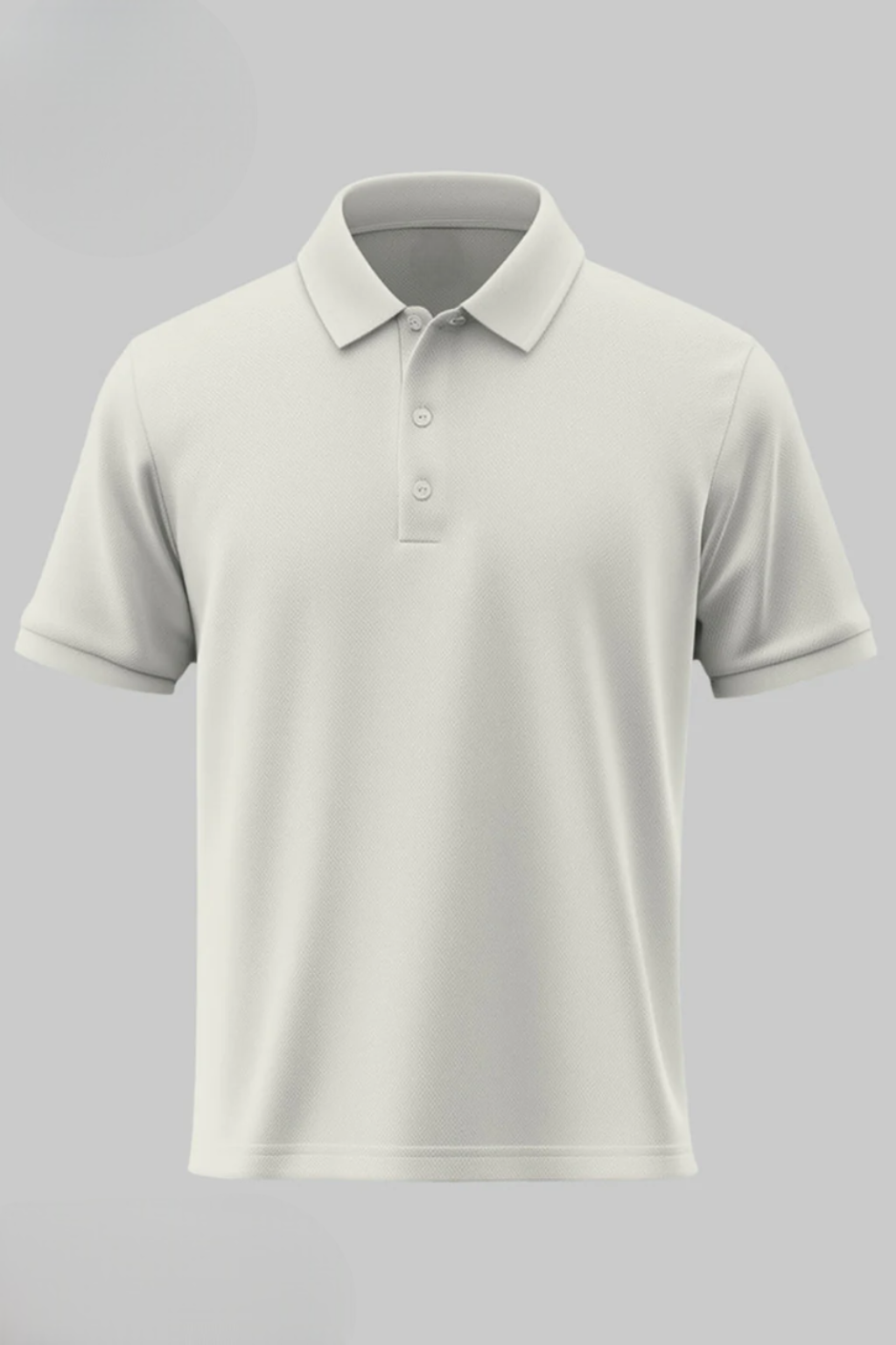 Men's White 100% Cotton 220 GSM Polo Tshirt