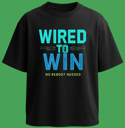 Oversized unisex black streetwear tshirt India