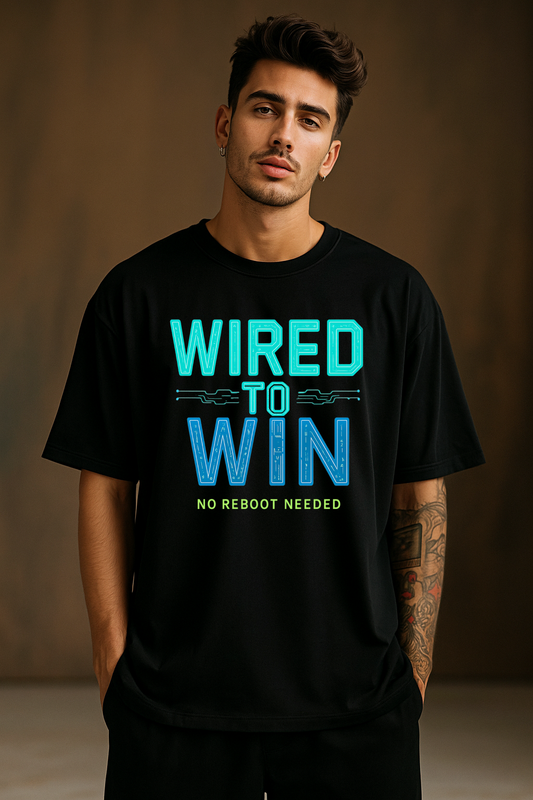 Oversized unisex black streetwear tshirt India