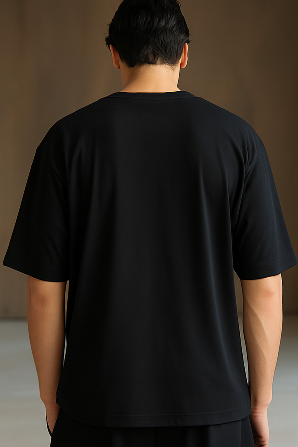 Oversized unisex black streetwear tshirt India